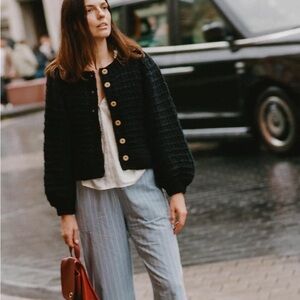 Christy Dawn Nola Cardigan in Noir